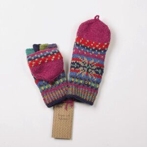 Lost Horizons Jasper Convertible Wool Mittens w/ Fleece Lining, Handcrafted